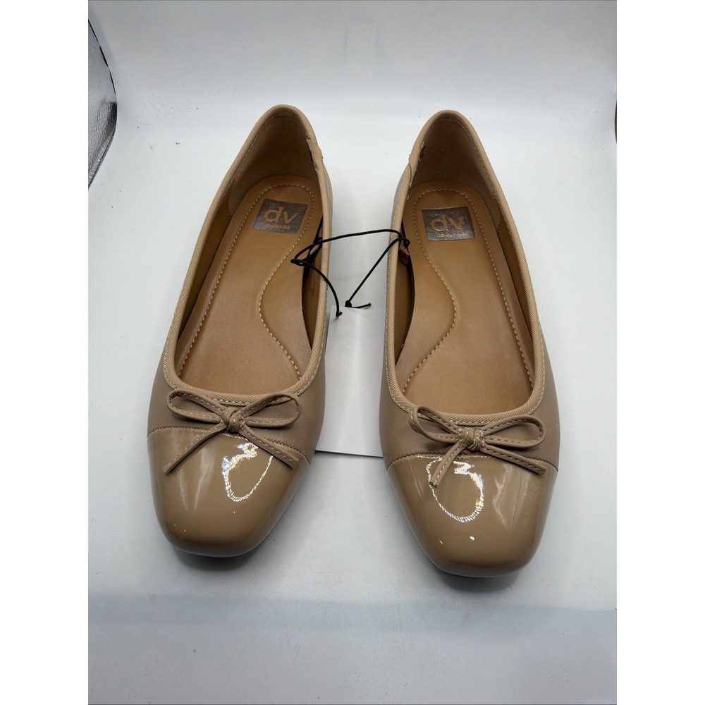 Dolce Vita Moxy Ballet Flats Women's Cafe Leather Cap Toe Slip-On. Size 7.5 - Picture 3 of 13